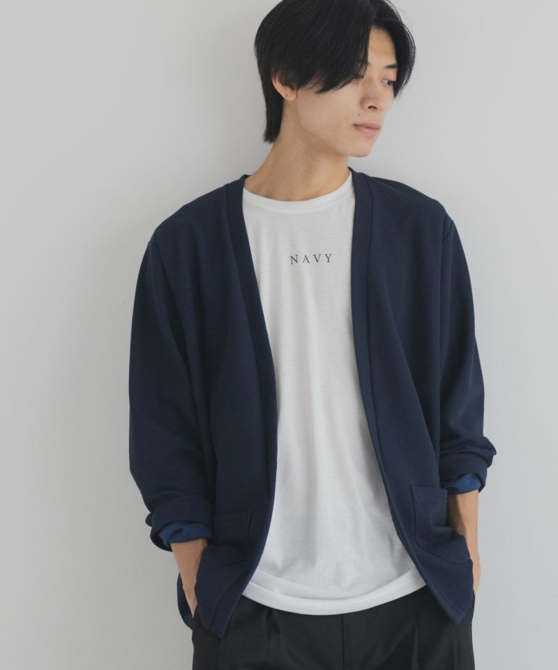 NAVY  着流しカーディガンアンサンブル メンズ商品画像-1