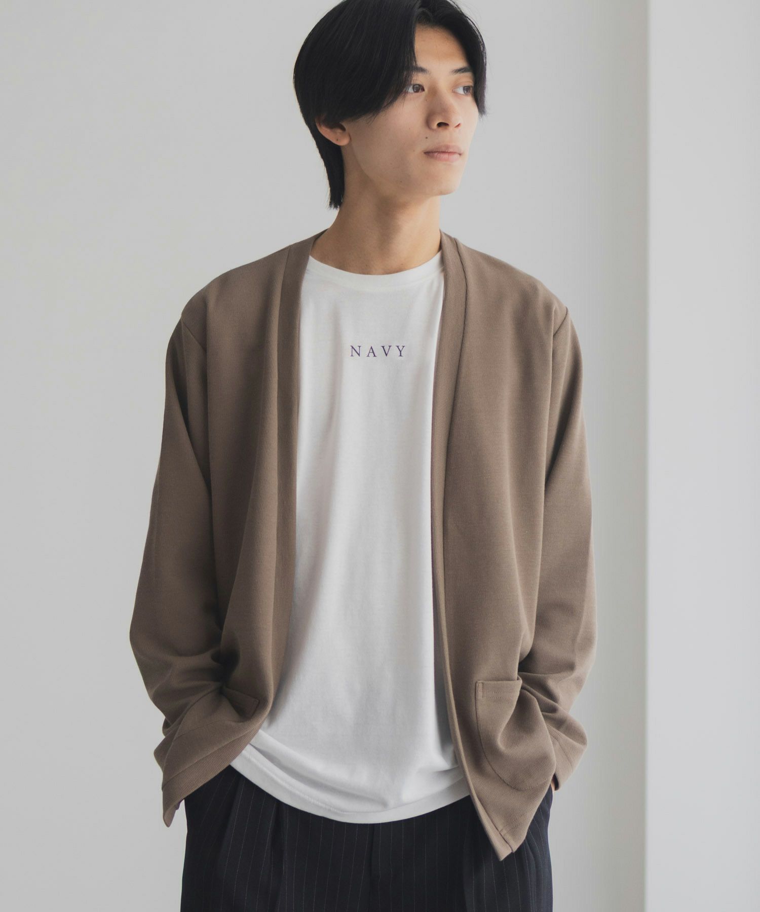 NAVY 着流しカーディガンアンサンブル メンズ