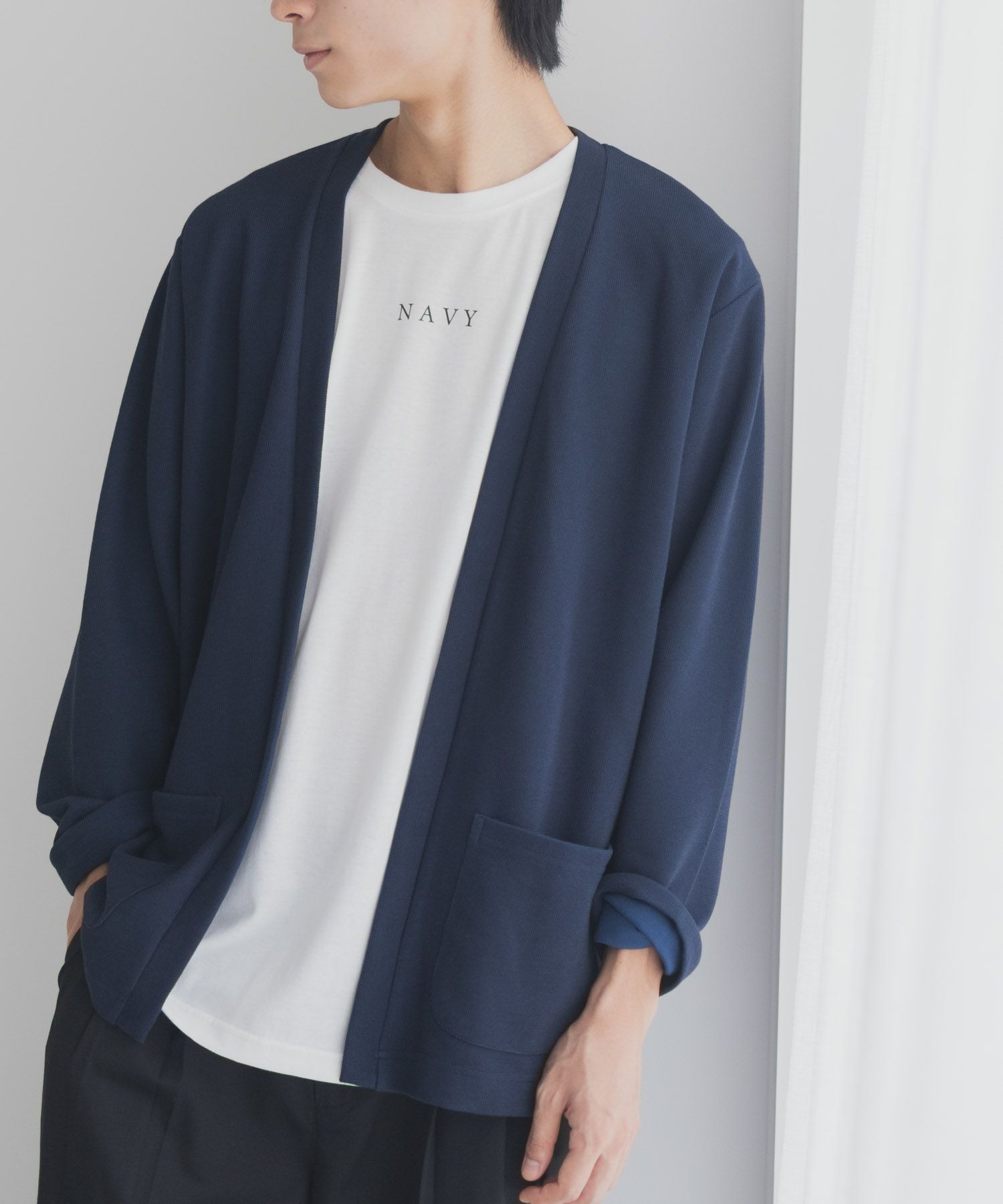 NAVY 着流しカーディガンアンサンブル メンズ