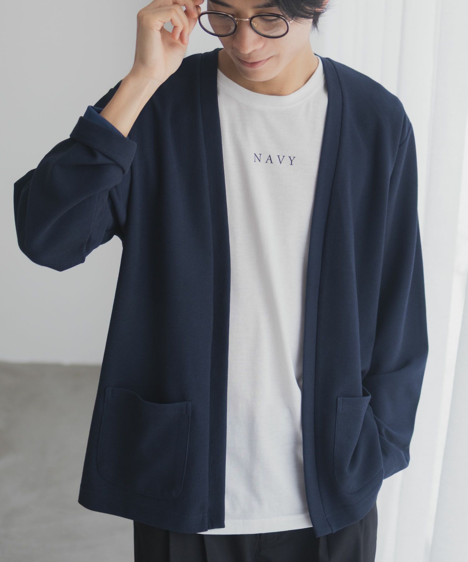 NAVY 着流しカーディガンアンサンブル メンズ