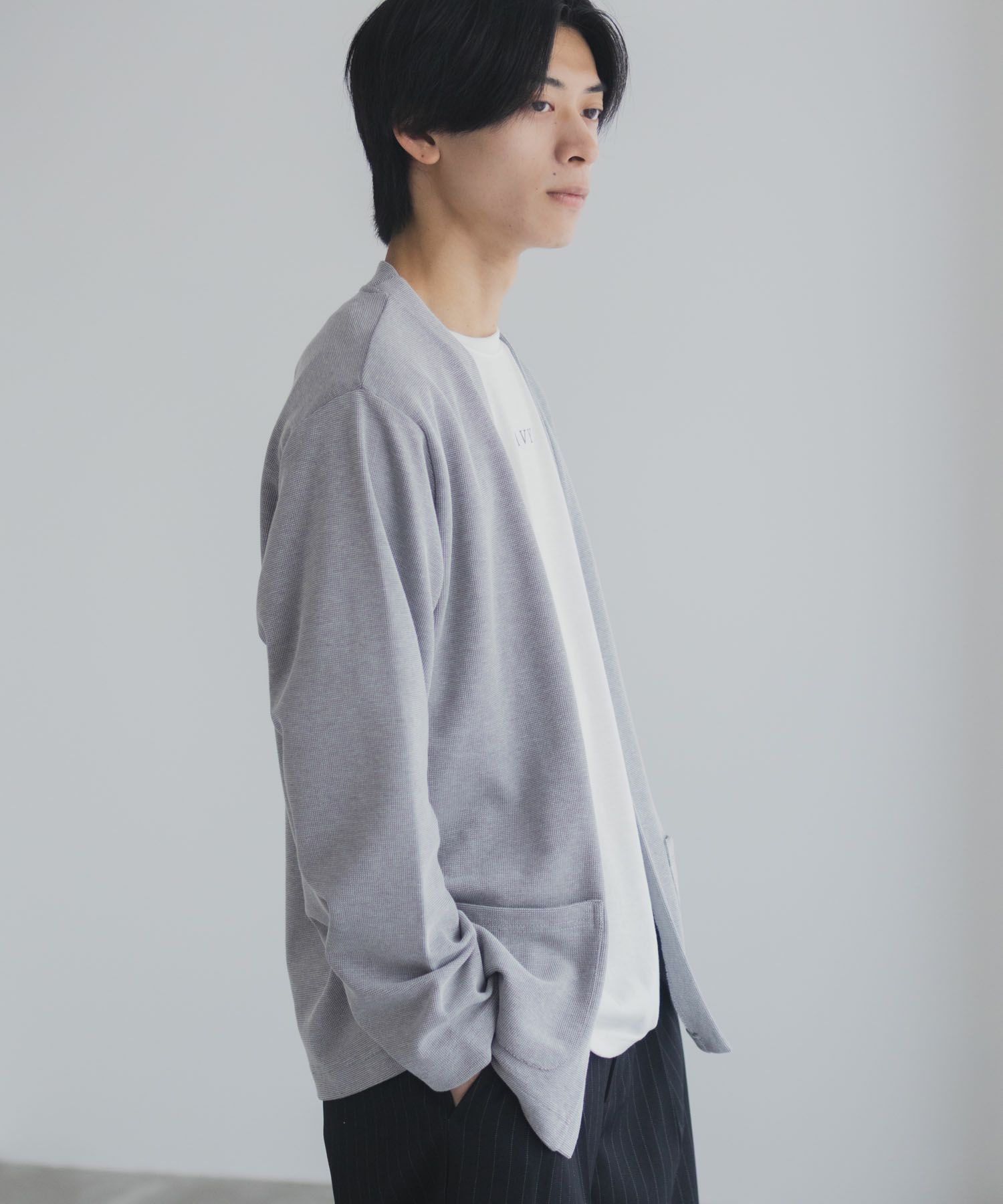 NAVY  着流しカーディガンアンサンブル メンズ商品サムネイル-11