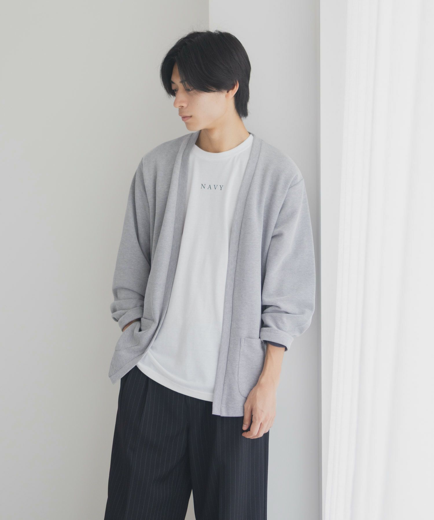 NAVY 着流しカーディガンアンサンブル メンズ