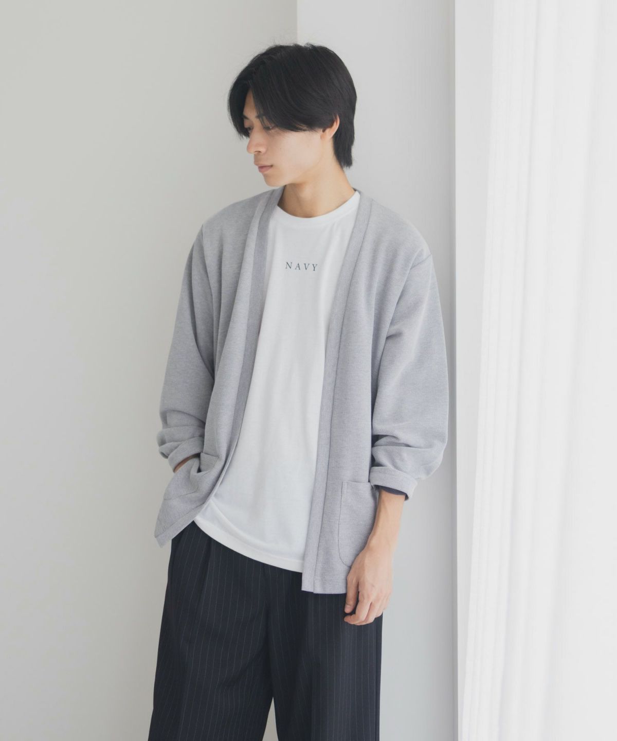 NAVY 着流しカーディガンアンサンブル メンズ