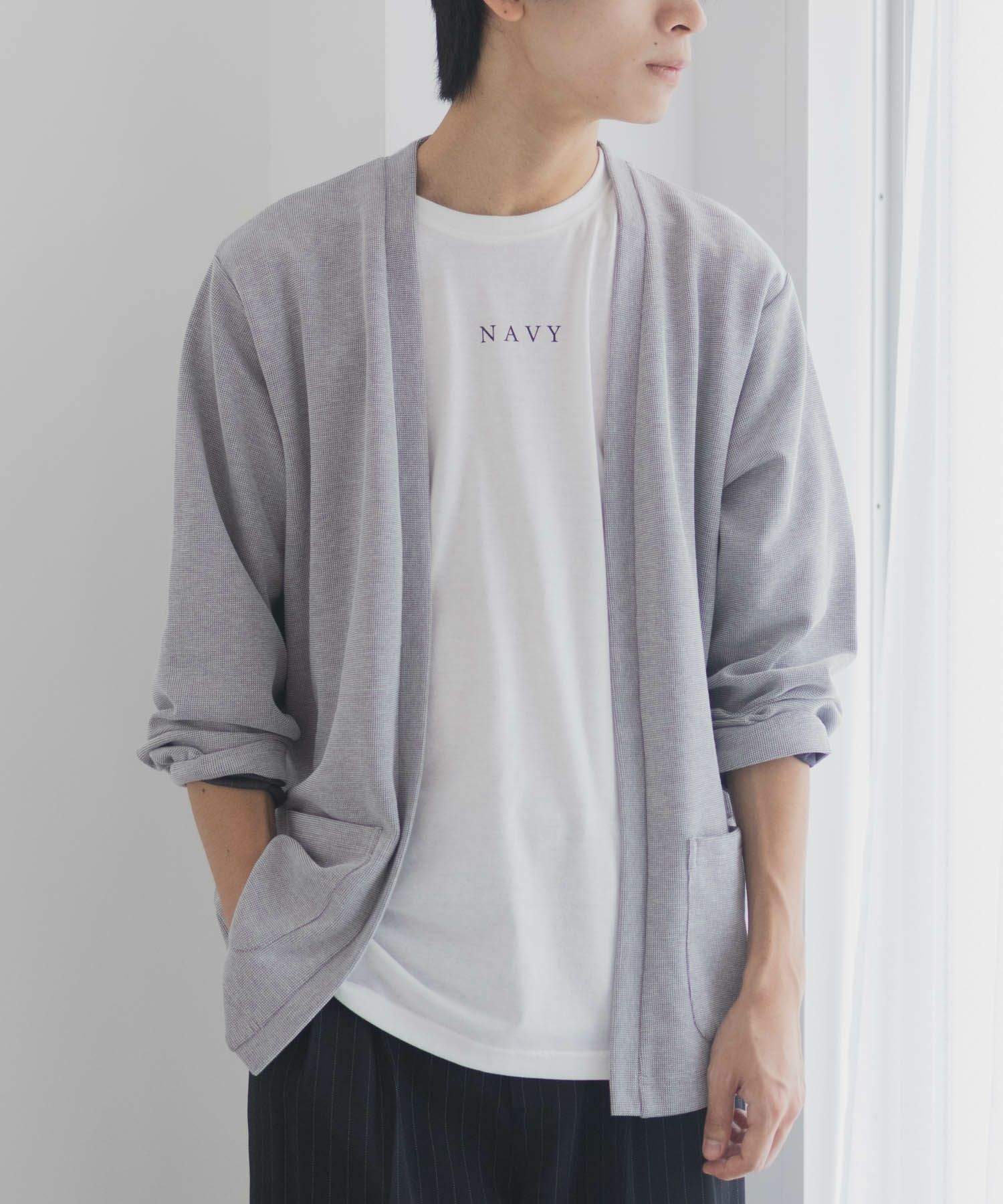 NAVY 着流しカーディガンアンサンブル メンズ