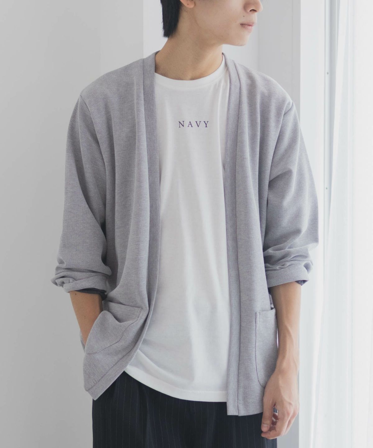 NAVY 着流しカーディガンアンサンブル メンズ