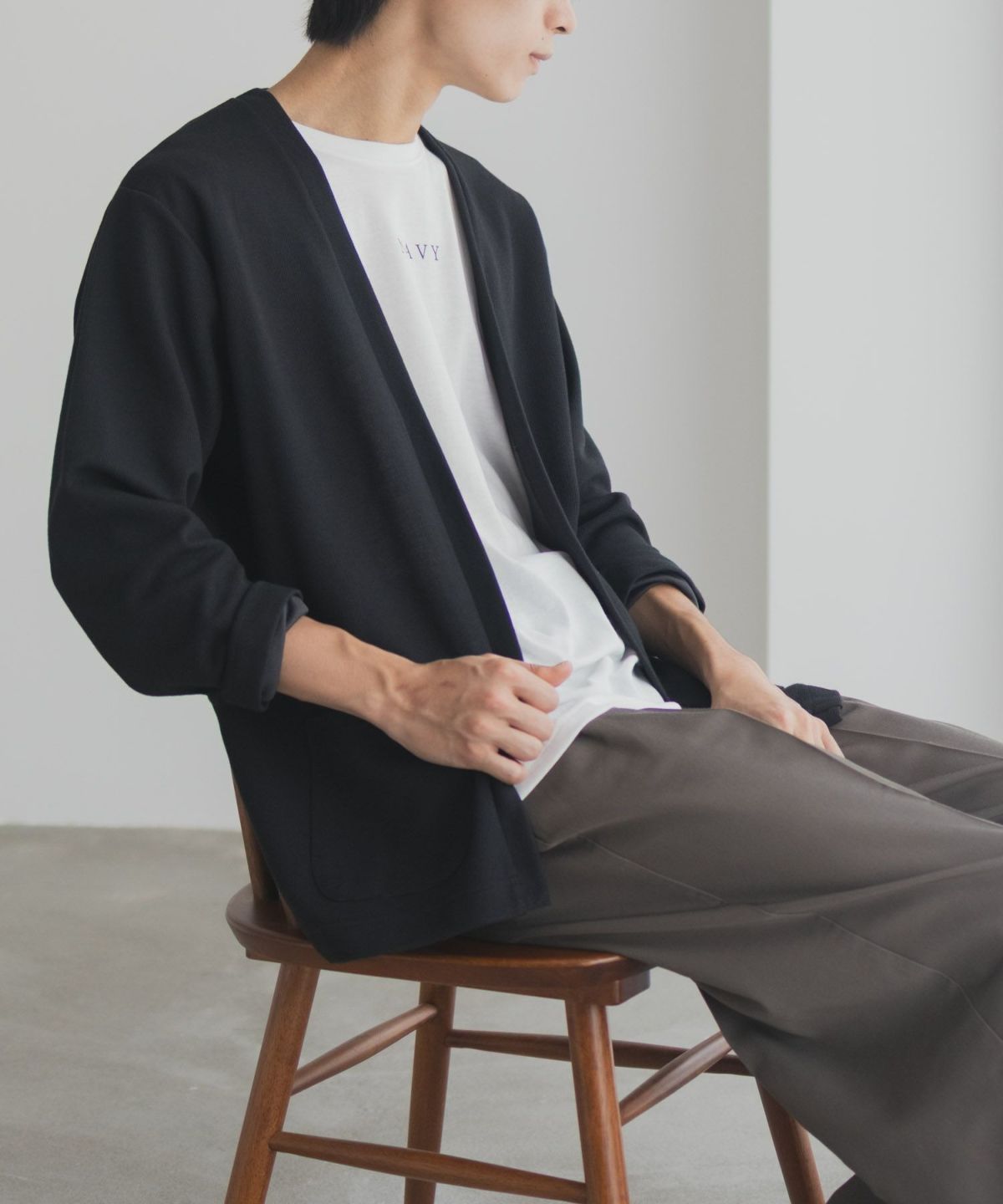 NAVY 着流しカーディガンアンサンブル メンズ