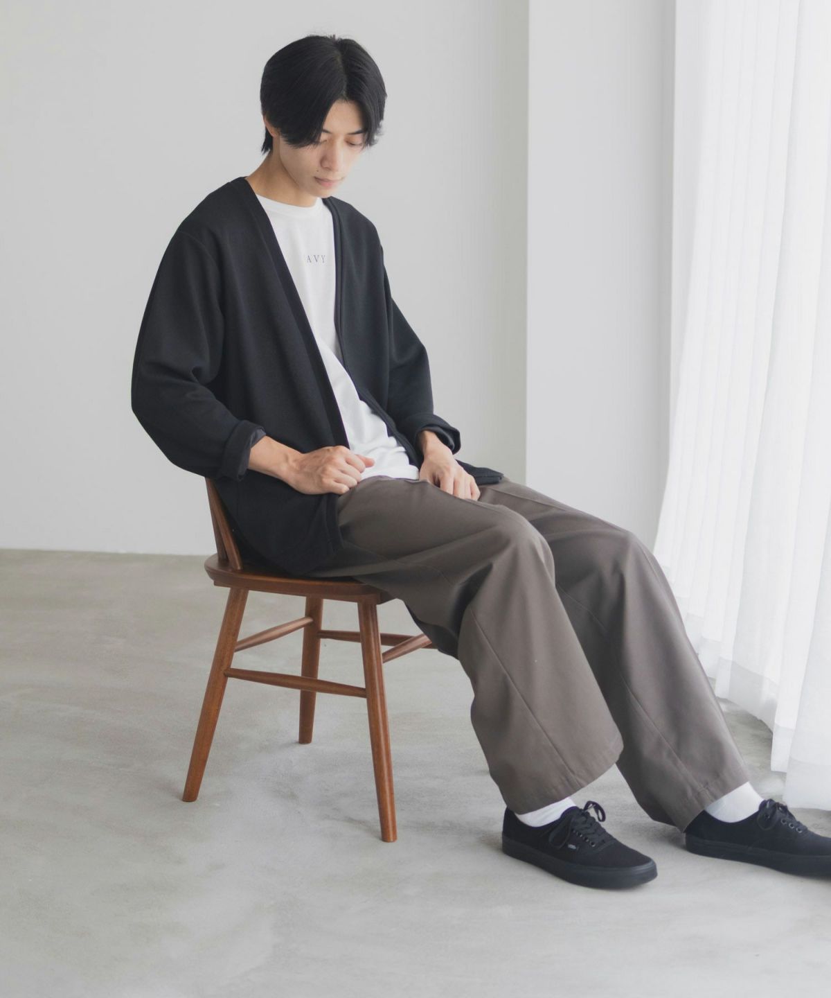 NAVY 着流しカーディガンアンサンブル メンズ