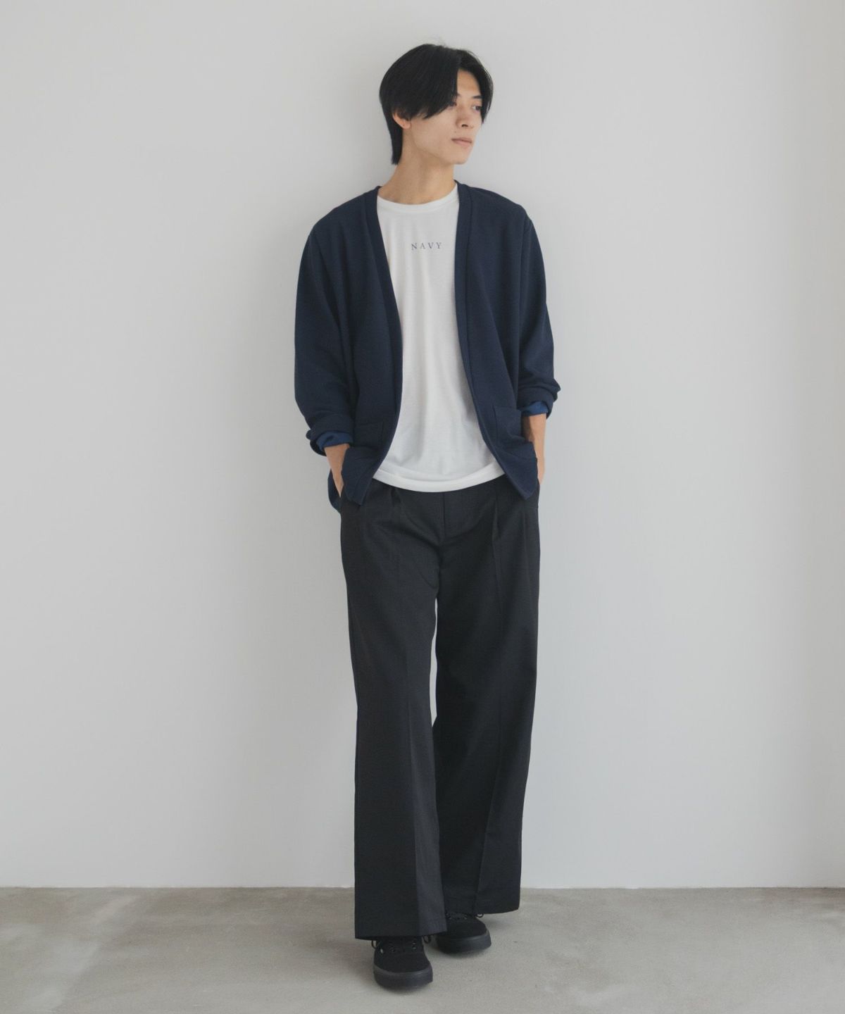 NAVY 着流しカーディガンアンサンブル メンズ