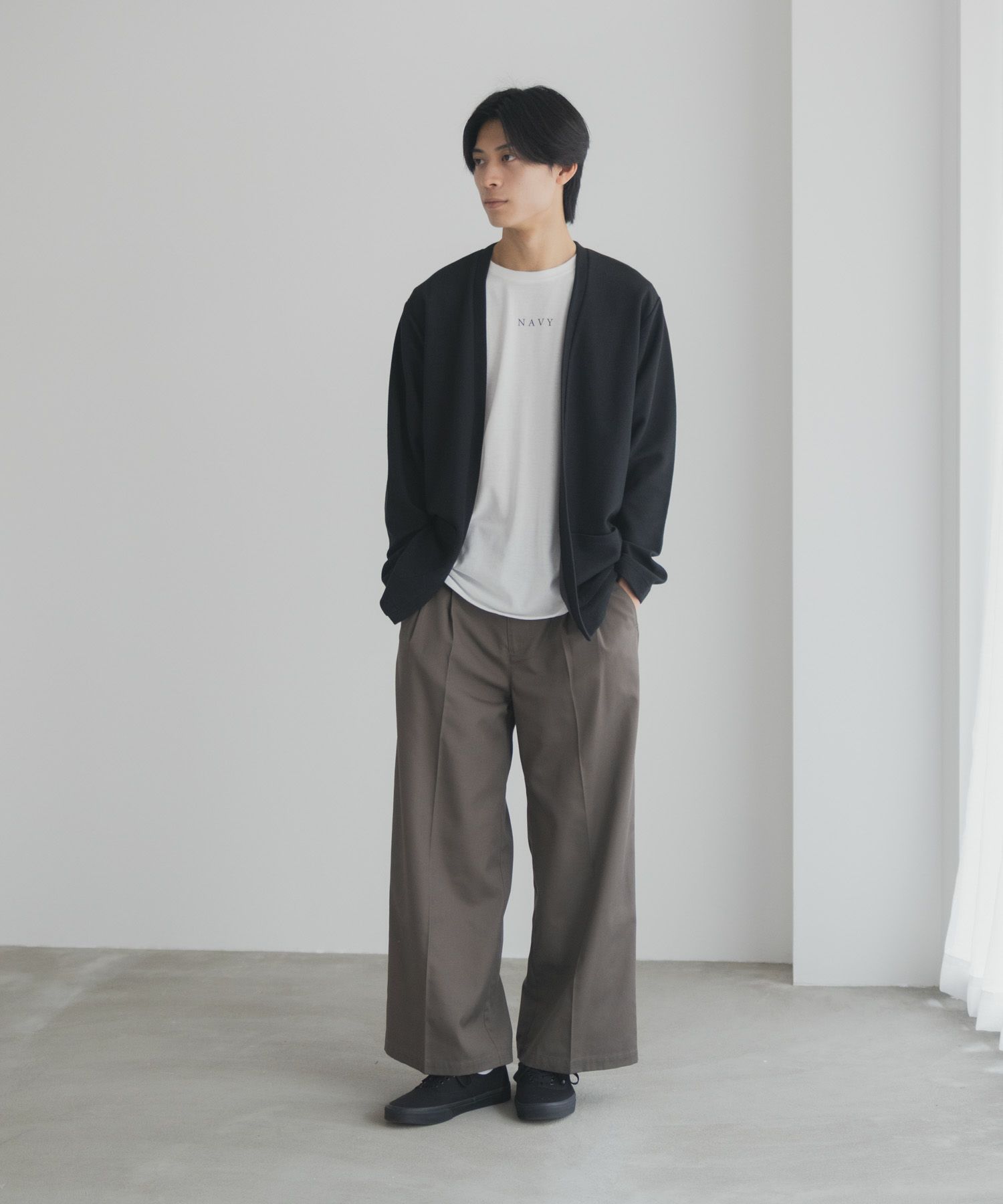 NAVY 着流しカーディガンアンサンブル メンズ