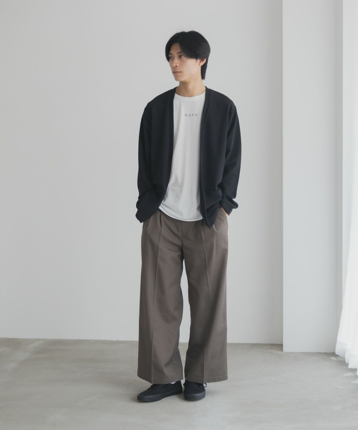 NAVY 着流しカーディガンアンサンブル メンズ