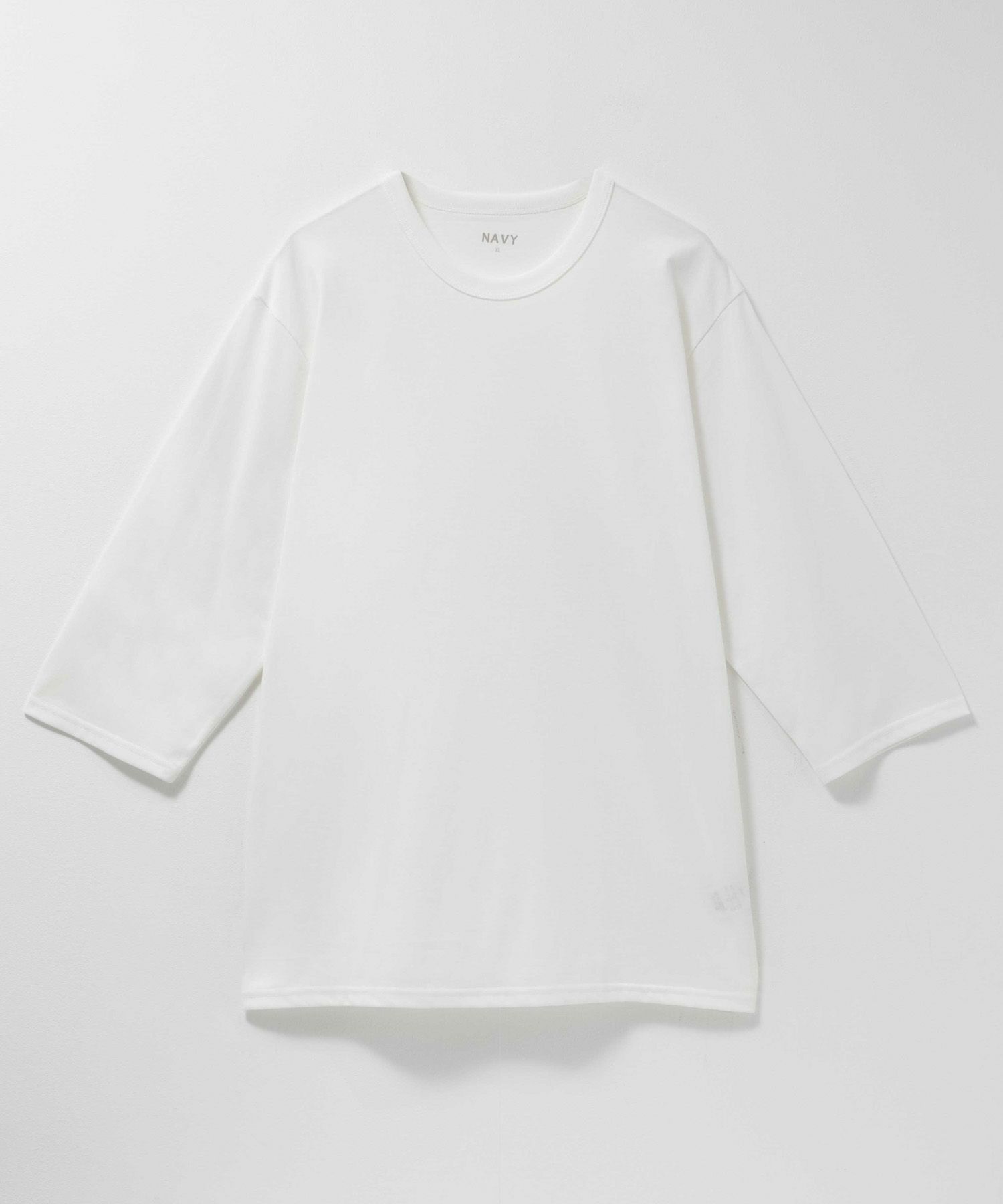 NAVY  抗菌天竺7分袖Tシャツ メンズ商品サムネイル-1