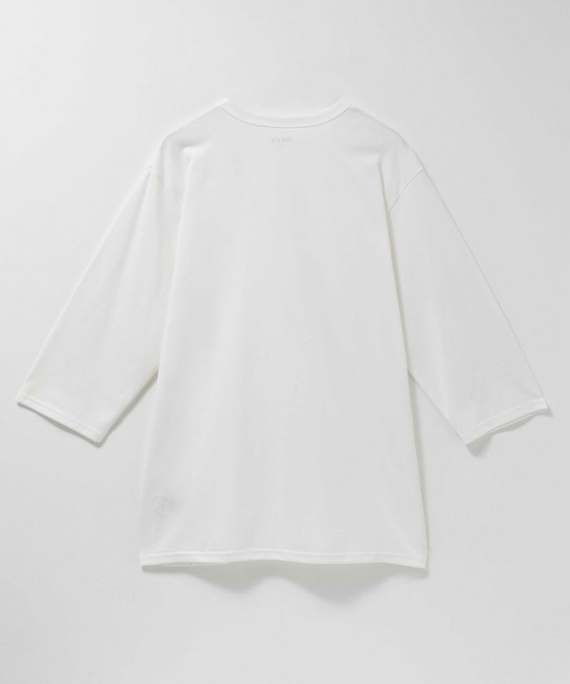 NAVY  抗菌天竺7分袖Tシャツ メンズ商品画像-2