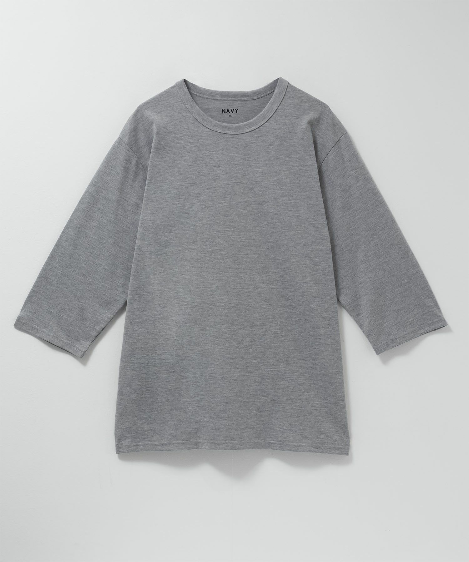 NAVY  抗菌天竺7分袖Tシャツ メンズ商品サムネイル-3
