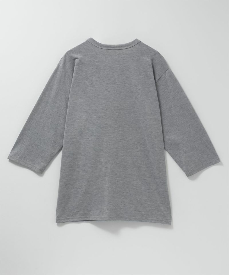 NAVY  抗菌天竺7分袖Tシャツ メンズ商品画像-4