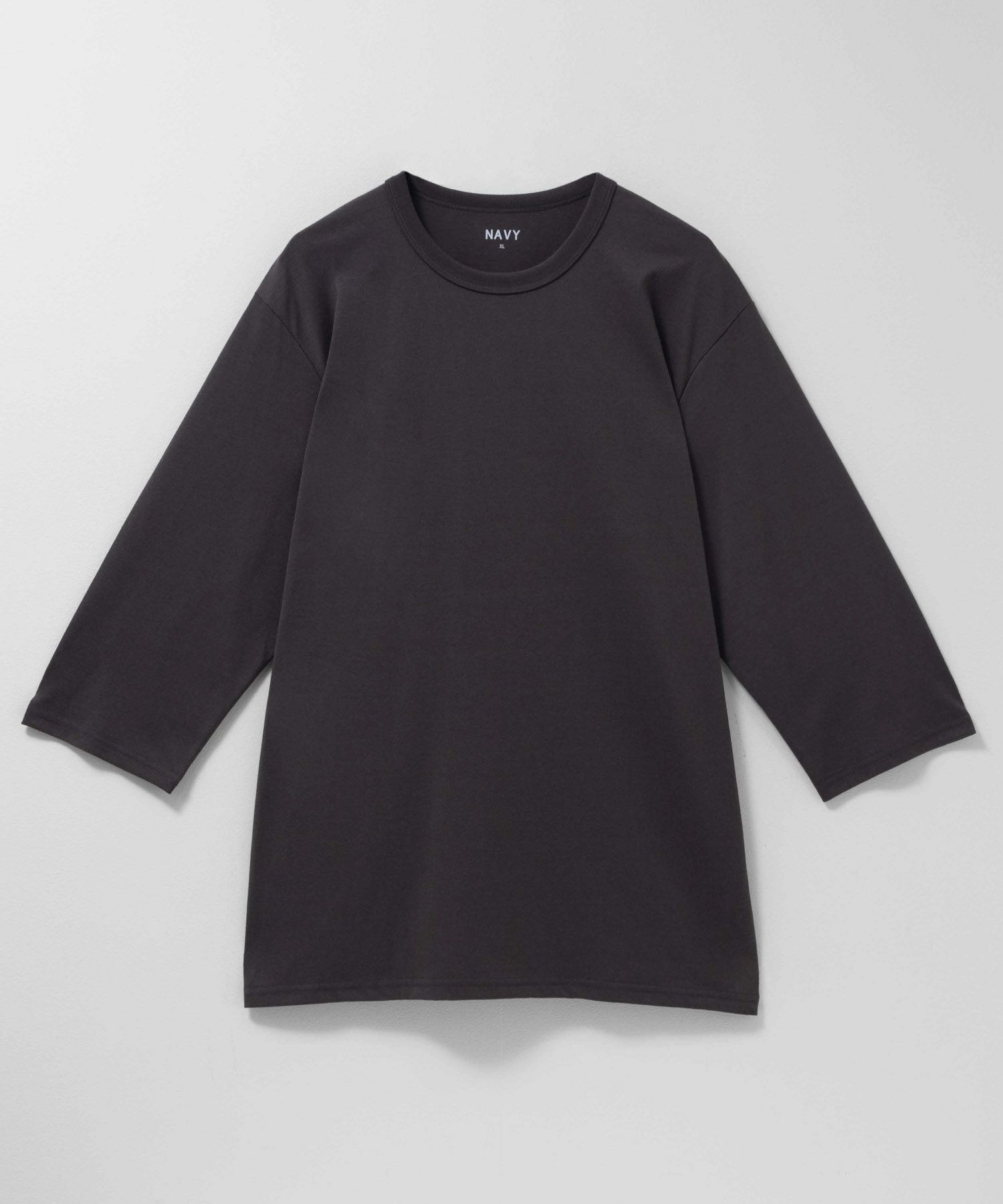 NAVY  抗菌天竺7分袖Tシャツ メンズ商品サムネイル-5