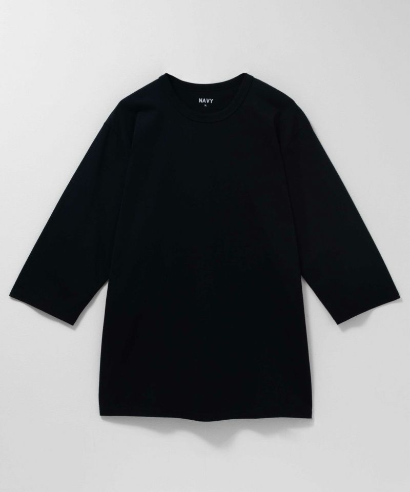 NAVY  抗菌天竺7分袖Tシャツ メンズ商品画像-7