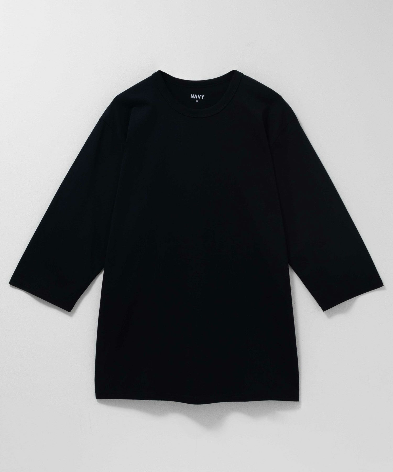 NAVY  抗菌天竺7分袖Tシャツ メンズ商品画像-7