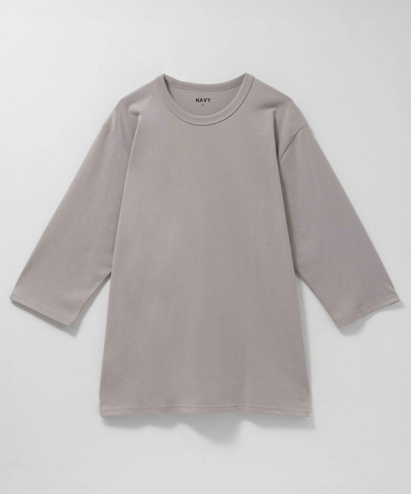 NAVY  抗菌天竺7分袖Tシャツ メンズ商品画像-9