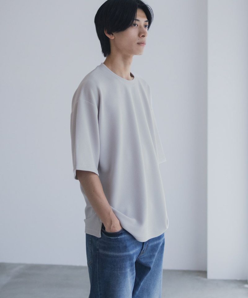 URBAN COLLECTION AIR Smoosy ドライワッフル5分袖Tシャツ メンズ商品画像-13