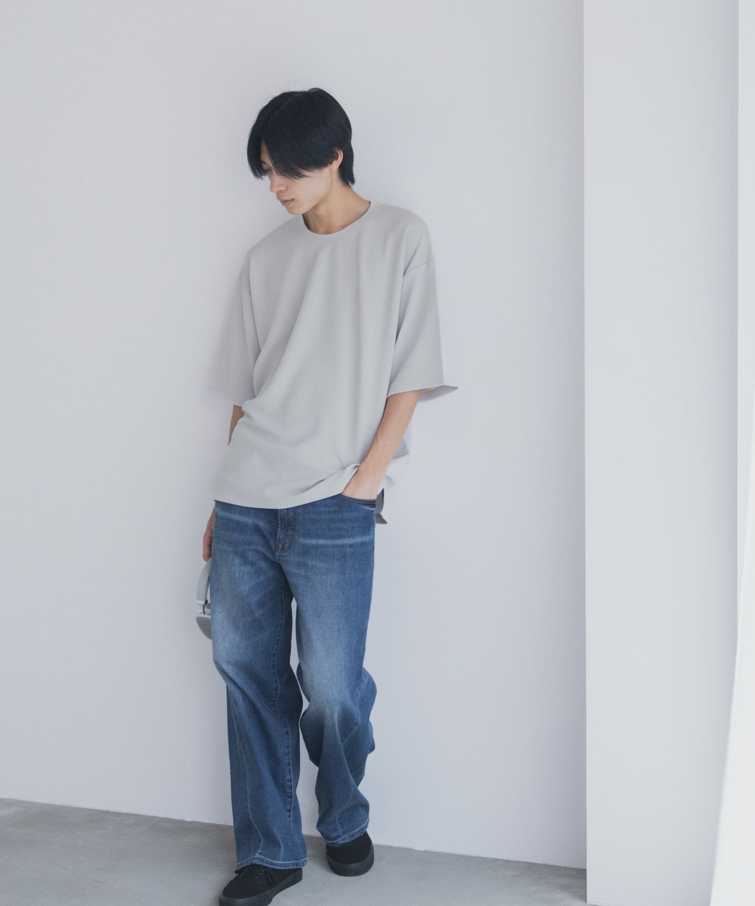 URBAN COLLECTION AIR Smoosy ドライワッフル5分袖Tシャツ メンズ商品サムネイル-14