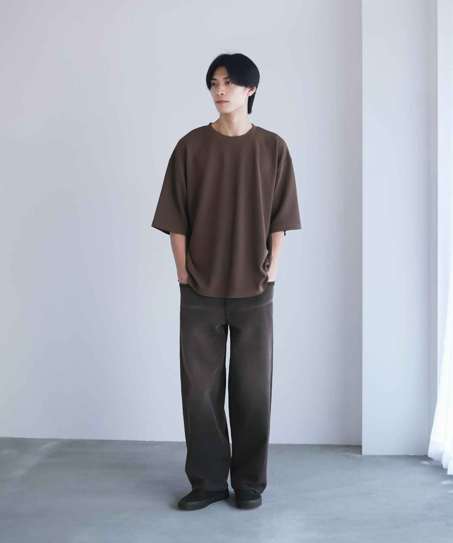 URBAN COLLECTION  AIR Smoosy ドライワッフル5分袖Tシャツ メンズ商品サムネイル-40