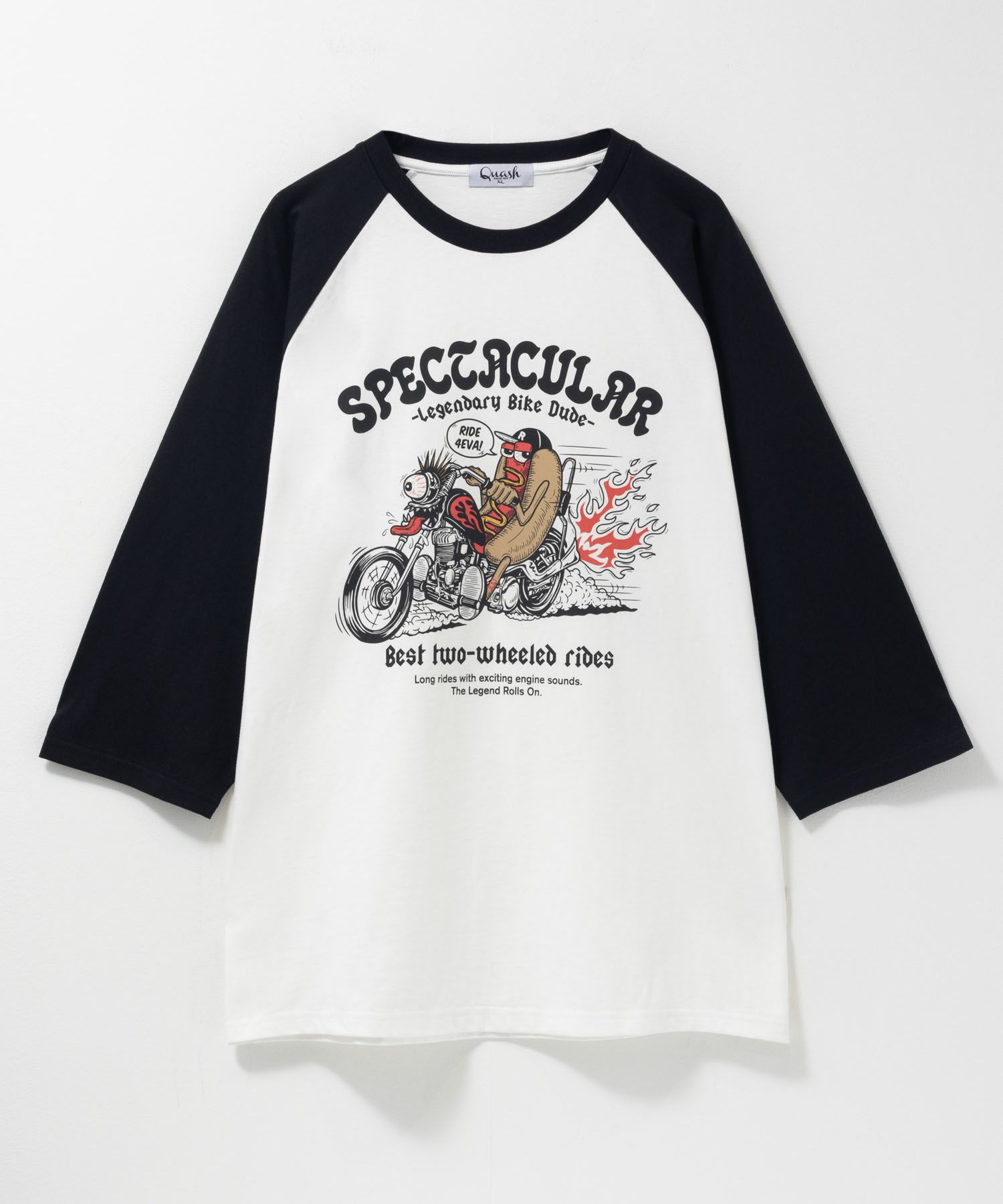 フードラグラン7分袖Tシャツ メンズ