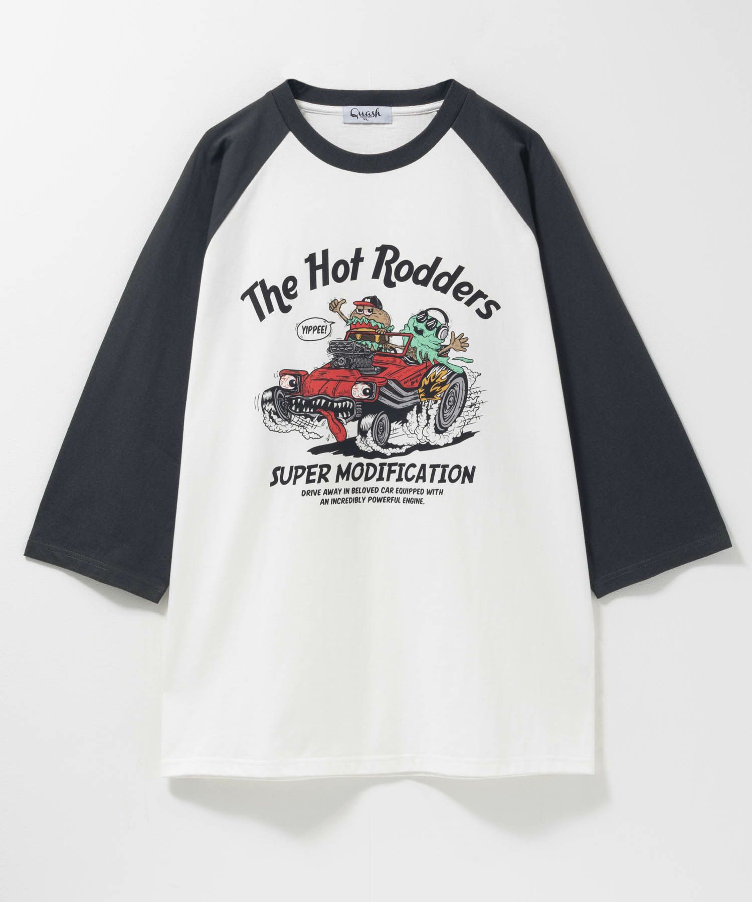 フードラグラン7分袖Tシャツ メンズ