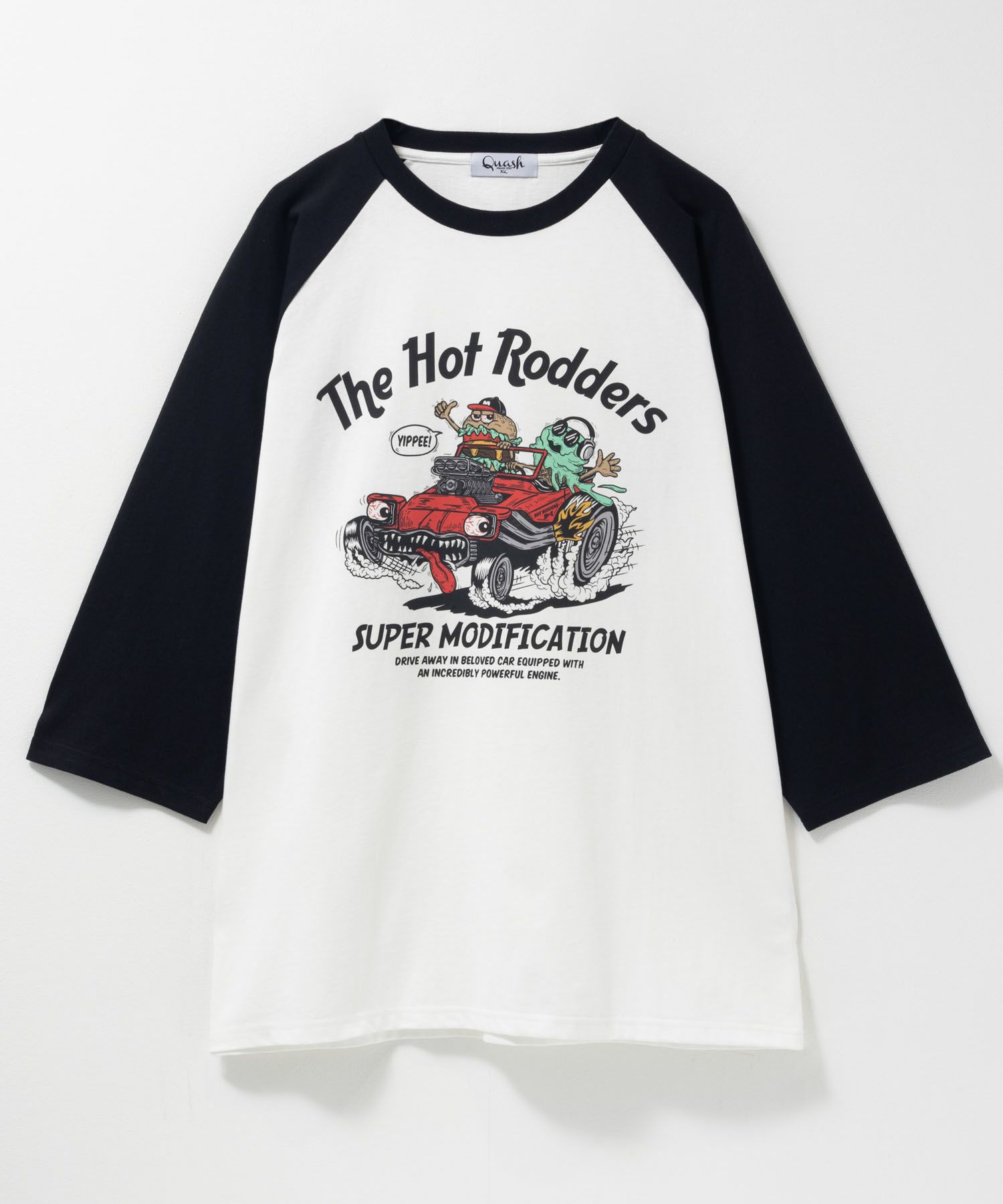 フードラグラン7分袖Tシャツ メンズ