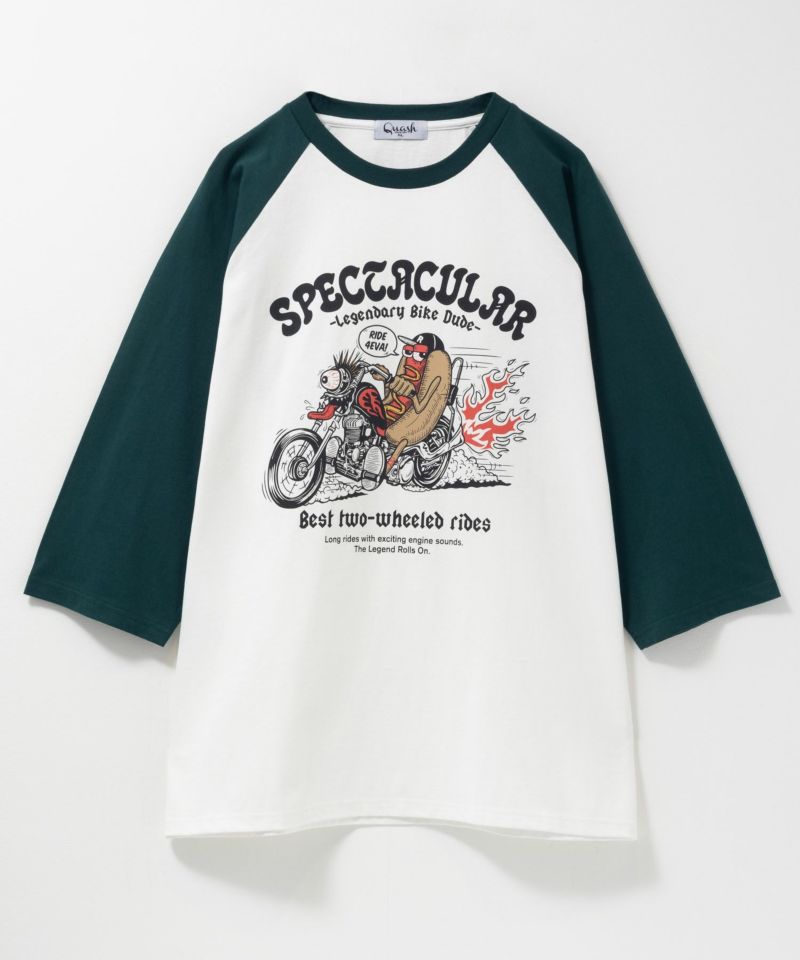 フードラグラン7分袖Tシャツ メンズ商品画像-7