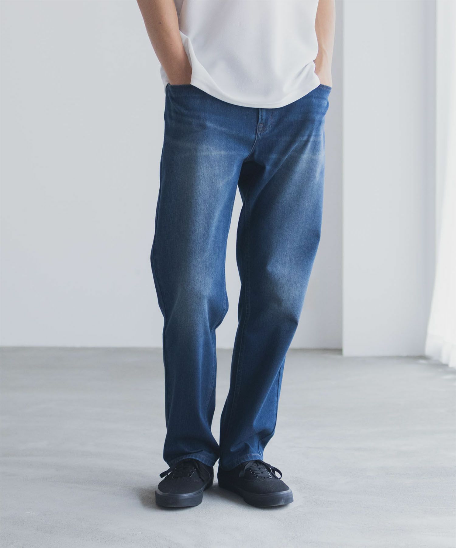 NAVY  RUN DENIM ストレートパンツ メンズ商品サムネイル-2