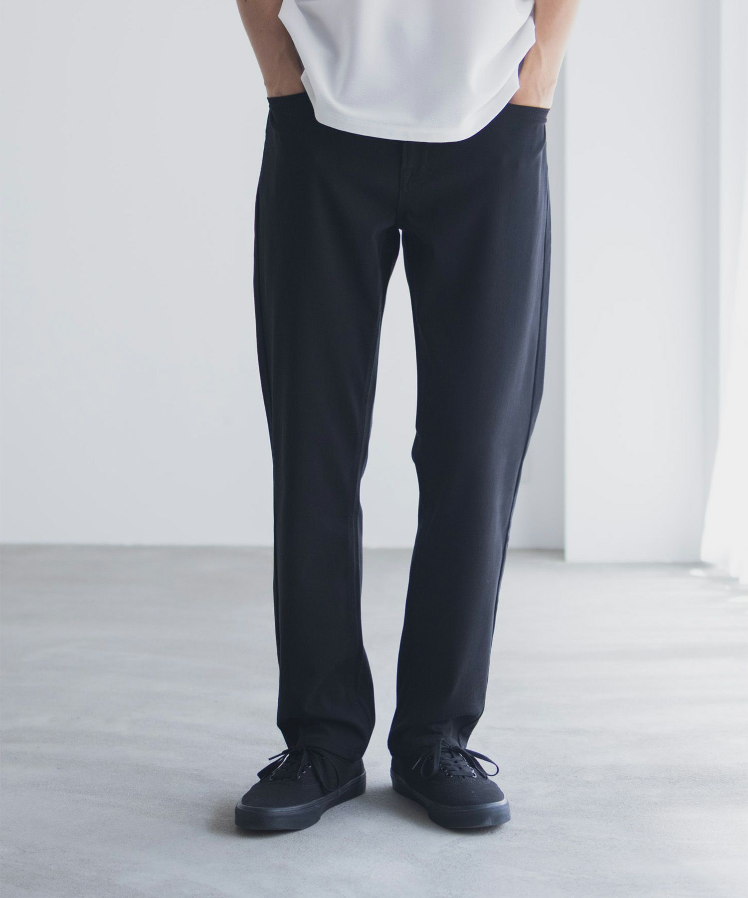 NAVY RUN DENIM ストレートパンツ メンズ