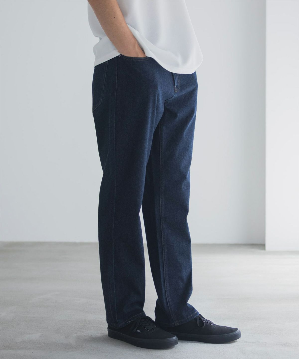 NAVY RUN DENIM ストレートパンツ メンズ