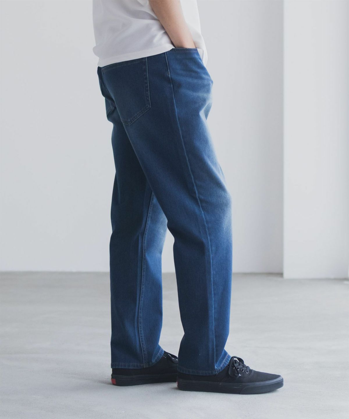 NAVY RUN DENIM ストレートパンツ メンズ