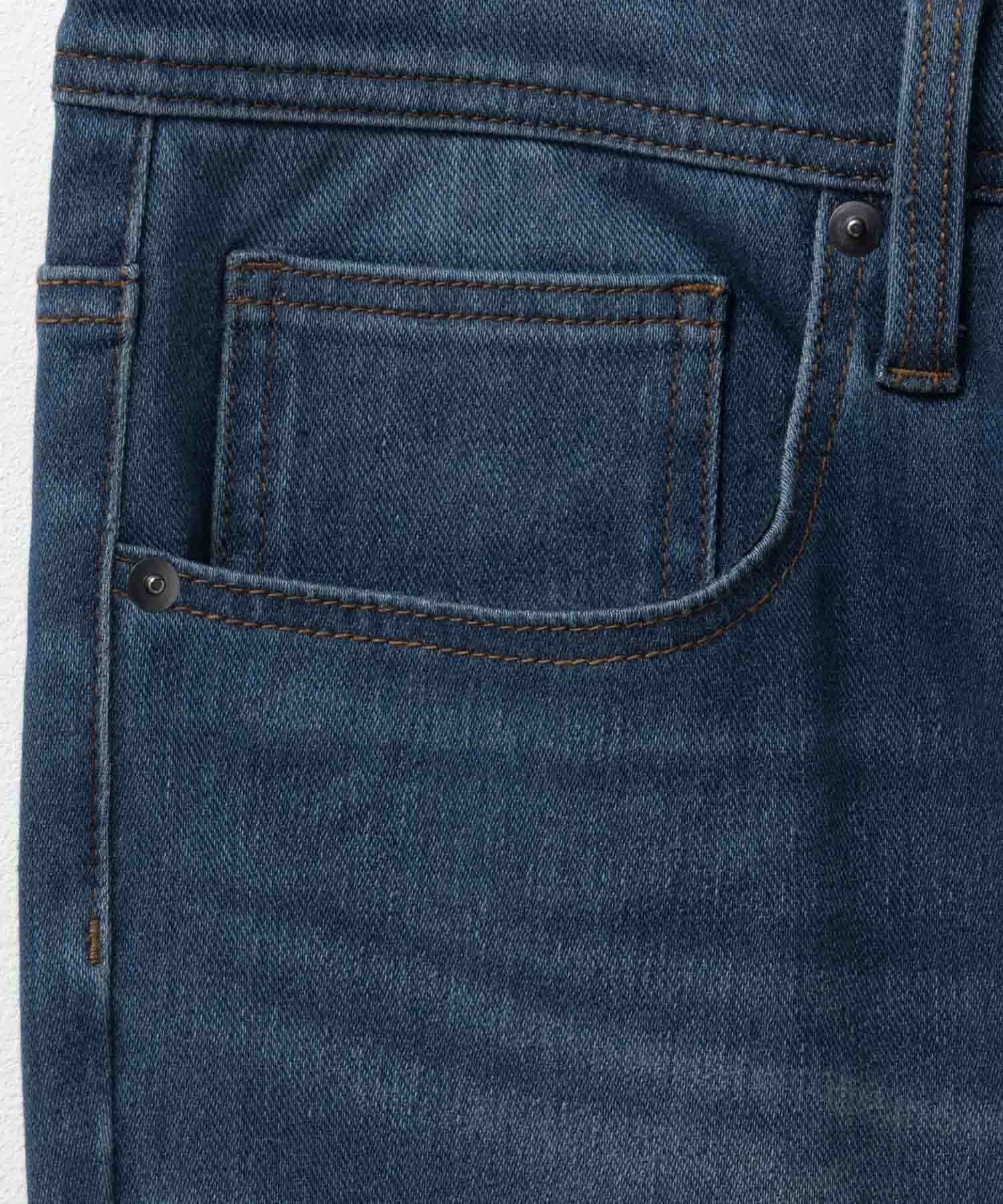 NAVY RUN DENIM ストレートパンツ メンズ