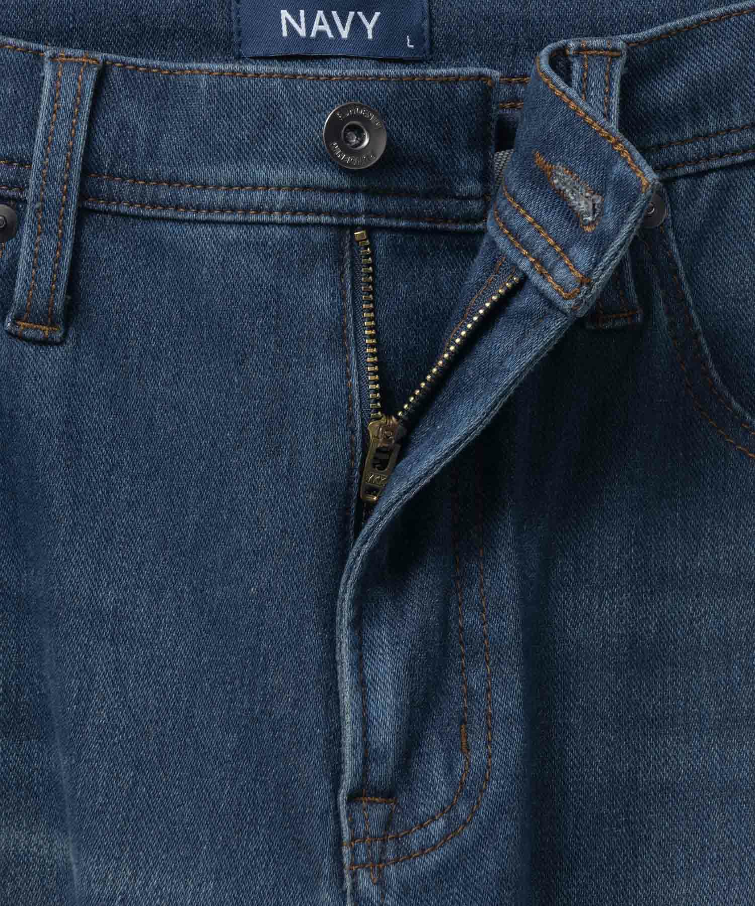 NAVY RUN DENIM ストレートパンツ メンズ