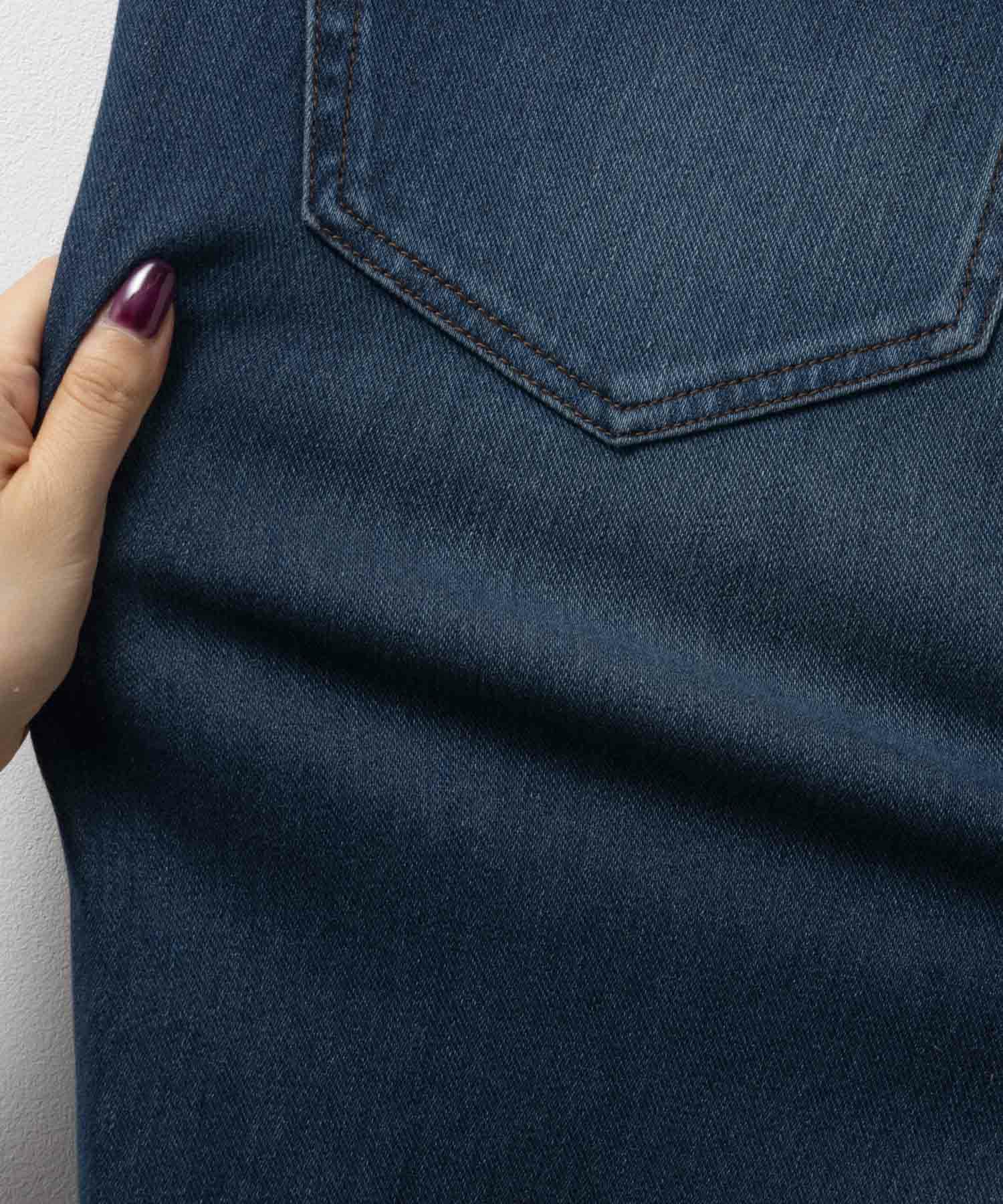 NAVY RUN DENIM ストレートパンツ メンズ