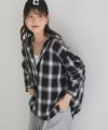 nAvy バックタック前開きシャツ レディース