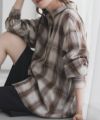 nAvy バックタック前開きシャツ レディース