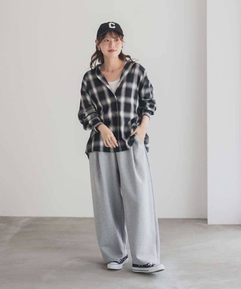 nAvy  バックタック前開きシャツ レディース商品画像-11