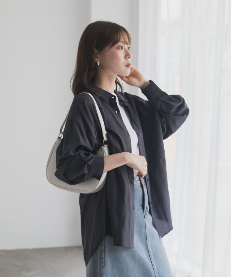 nAvy バックタック前開きシャツ レディース商品画像-17