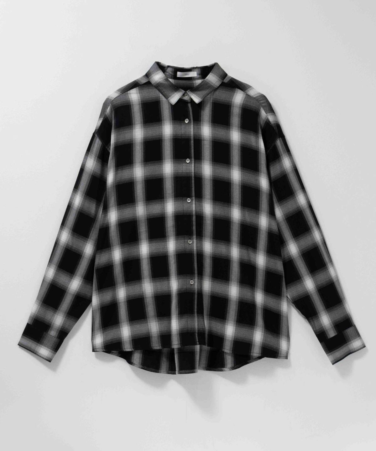 nAvy バックタック前開きシャツ レディース