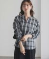 nAvy スキッパーブラウス レディース