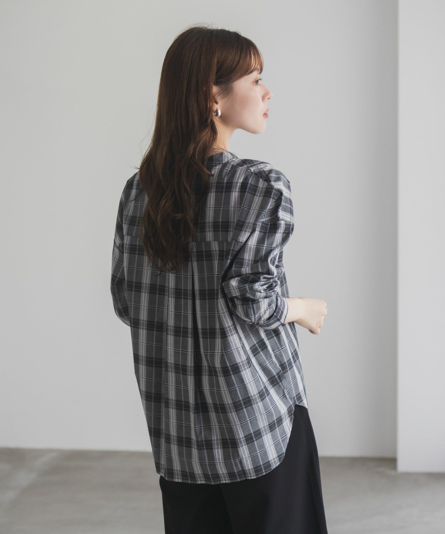 nAvy スキッパーブラウス レディース