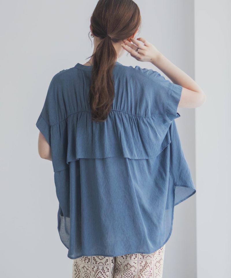 Idnes スキッパーシアーブラウス レディース商品画像-10