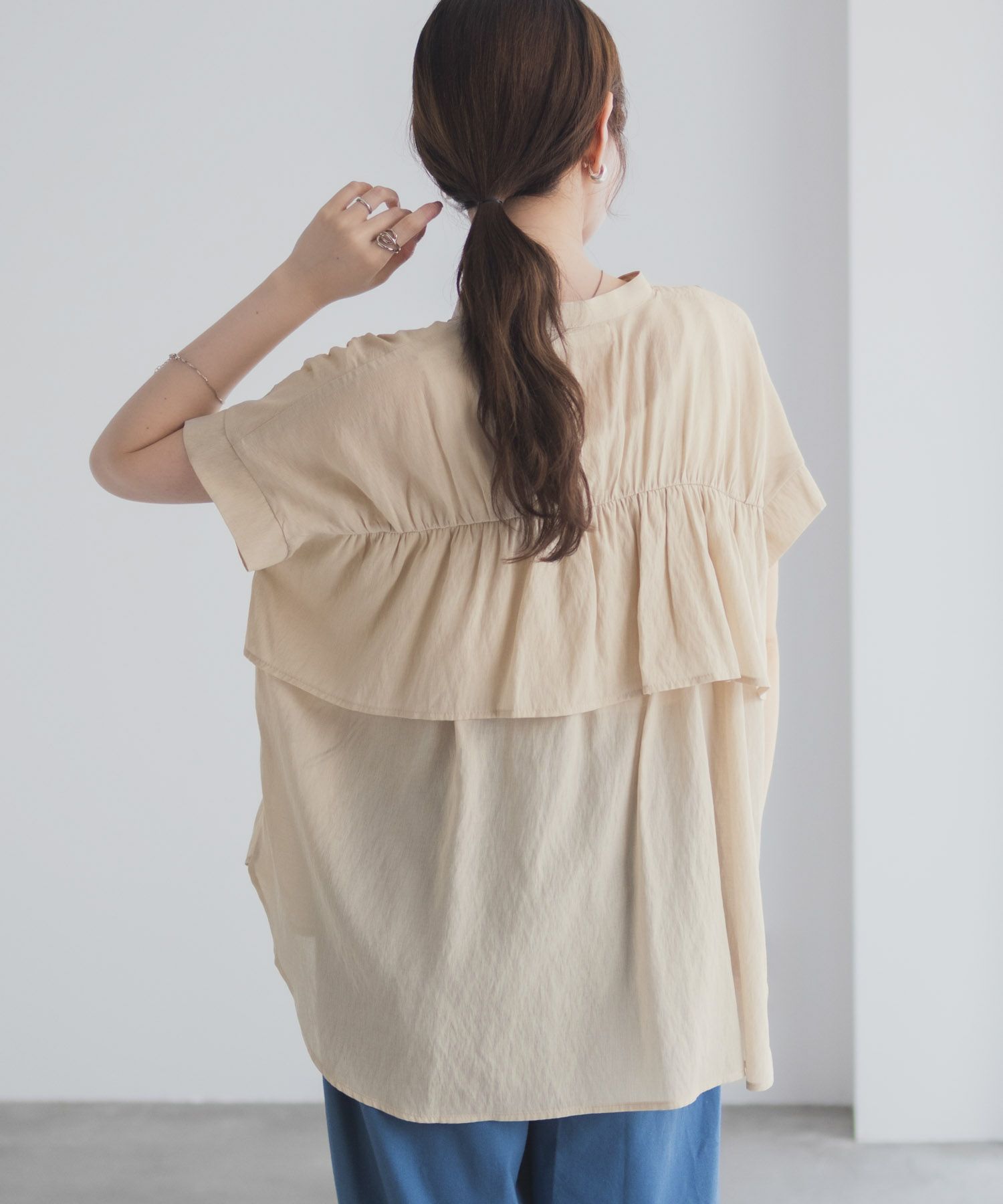 Idnes スキッパーシアーブラウス レディース商品サムネイル-20