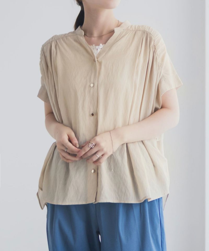 Idnes スキッパーシアーブラウス レディース商品画像-21