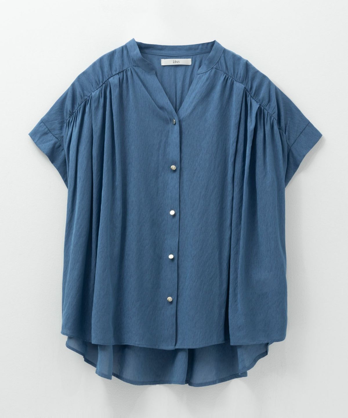 Idnes スキッパーシアーブラウス レディース