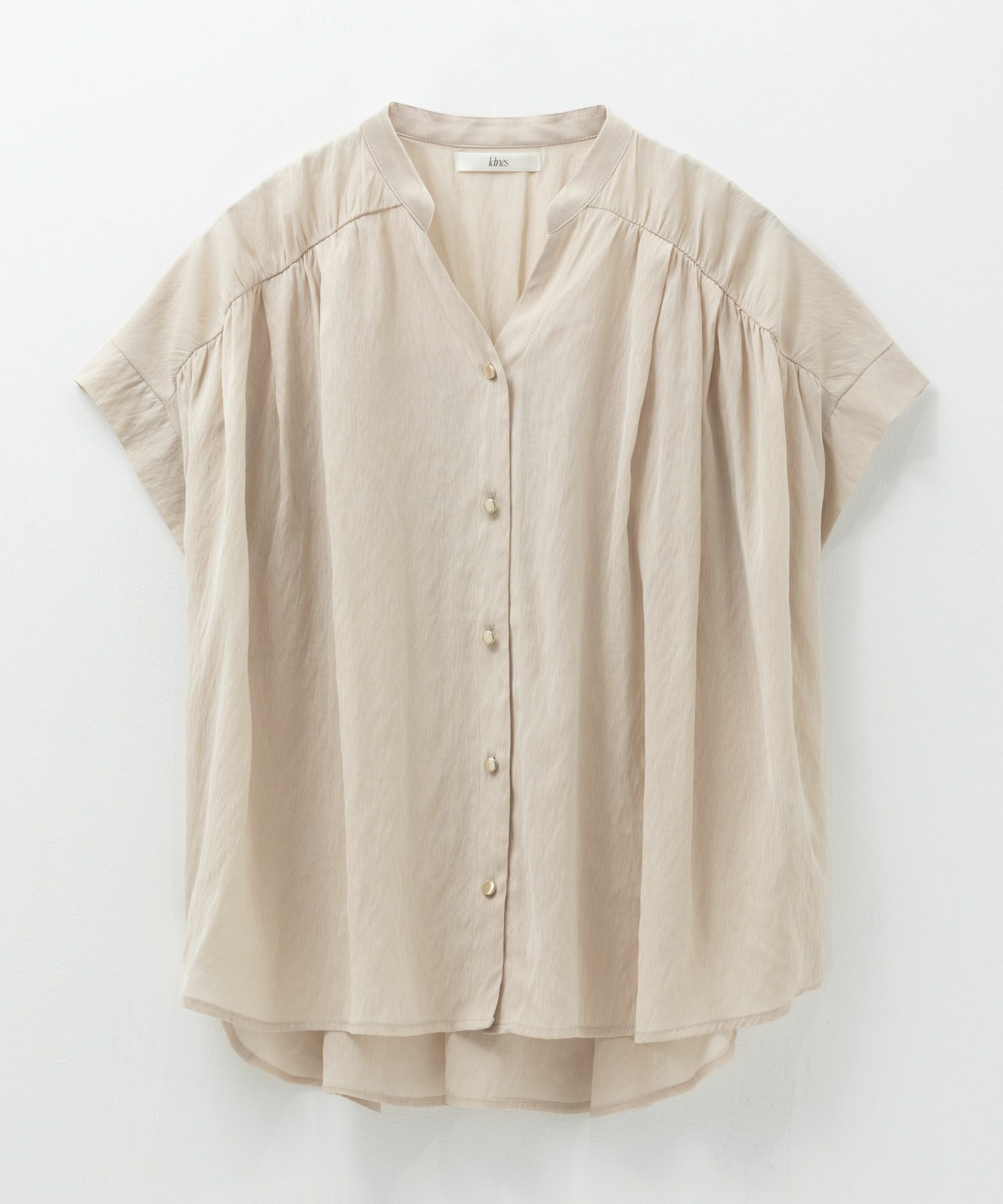 Idnes スキッパーシアーブラウス レディース