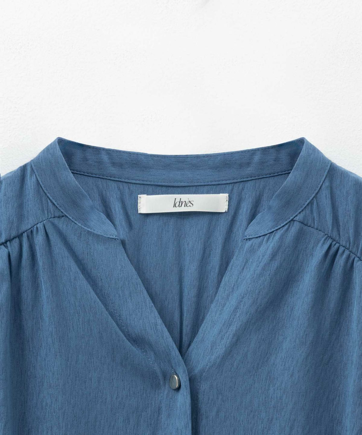 Idnes スキッパーシアーブラウス レディース