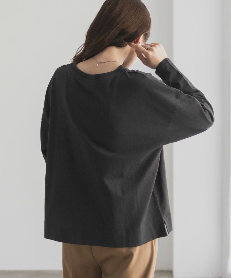 nAvy エブリーT 裾スリット長袖Tシャツ レディース メール便 対応商品商品画像-8